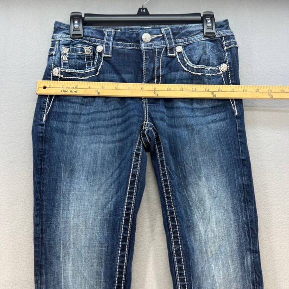 Miss Me Women's Skinny Jeans Size 26 (2) Angel Wings Biker Moto Bling School - Picture 12 of 15